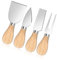 NVTEGR 4 Pcs Cheese Knife Set, Mini Cheese Fork Knives Shovel, Cake and Butter Cutter for Family Gathering Party