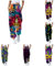 Mardi Gras Hosen Damen Baggy Faschings Schlupfjeans Mardi Gras Hosen Damen Jeans Stretch 46 Kurz Glitzer Hose Damen Leichte Pumphose Haremshose 3D Maskendruck Jogginghose Damen Lang