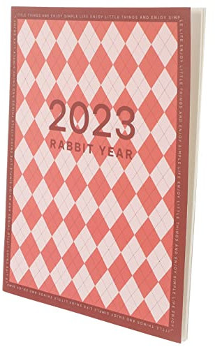 LALAFINA Agenda Book Pocket Notebooks Notepad 2023 Weekly Pocket Calendar Keyboard Rest Grey Cloth Appointment Planner Diary Notebook 2023 Meal Planner Young Secretary A4 Paper Red Portable