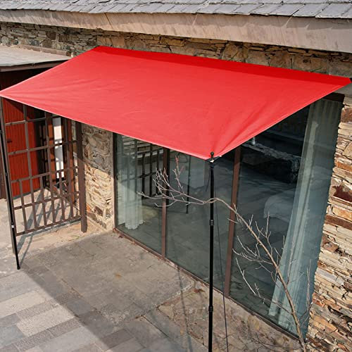 Sonnensegel, Sonnenschutzmarkise, UV-Schutz, Sonnenschutz für Garten, Strand, Terrassenüberdachung, mehrere Farben, kann individuell angepasst Werden, Farbe: Rot, Größe: 3 x 3 m (9