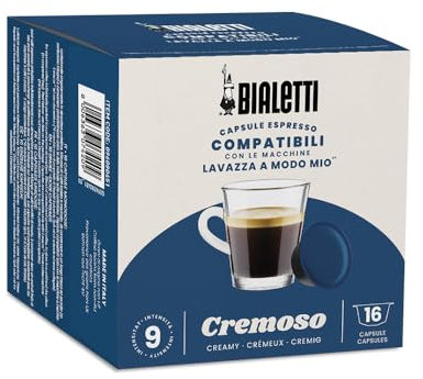 Bialetti Café Capsules compatibles Lavazza® - Cremoso - 16 Capsules
