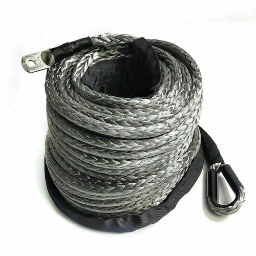 10MM x 30M Windenseil LBS Kunststoffseil Synthetikseil Forst Synthetik Kunststoff Seil Winde Winden für Auto ATV Truck, Offroad 23809 LBS 10.8T