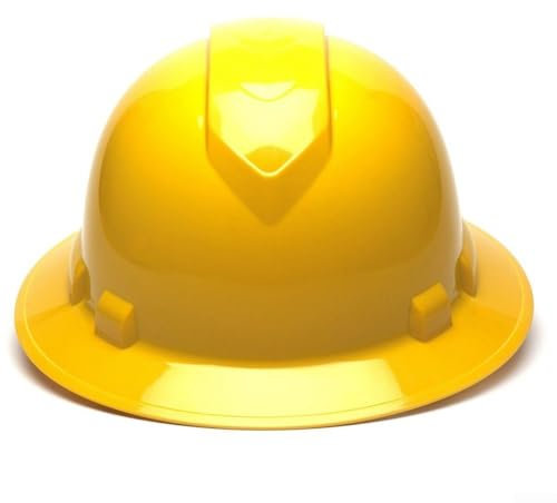 Baustellenhelm mit weichem Augenbrauenpolster für Komfort (Gelb)