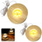 2 Stück Holz LED Lichtsockel, USB Led Leuchtsockel für Acrylglas Warme Farbe Holzsockel Rund Leuchten Ständer Display Basis für Kristallg Lensball Glas Acryl Schmuck Harz (8*8*2+10*10*2 Rund)