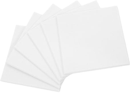 EXCEART Lot De 6 Dalles De Tableau Daffichage En Feutre Blanc Pour Décoration Murale Tableau Mémo Affichage Photo