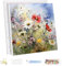 MEIYUDA Peinture par Numero Adulte avec Cadre Inflorescence Fleur, DIY Kit Peinture, Pinceaux Peinture de Dessin de Pigment Acrylique, Loisirs Créatifs Adultes Decoration Maison Cadeau 30x30cm