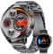 LIGE Military Smart Watch for Men Answer/Make Call, 5ATM Waterproof 730mAh 1.75 AMOLED Screen Fitness Watch with Heart Rate/SpO2/Sleep Monitor 110+ Sport Modes for Android iOS Black Steel Strap