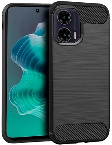 Cool Schutzhülle für Motorola Moto G35 5G, Carbon, Schwarz