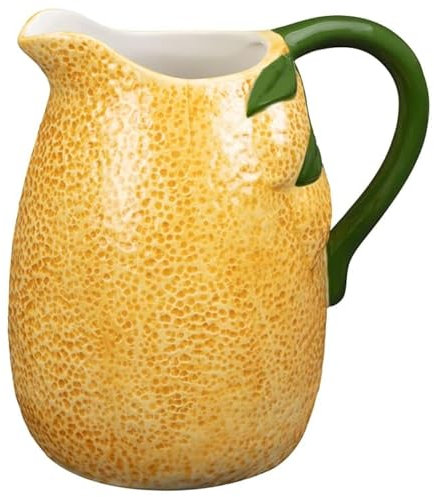 New Lemon Jug for Serving Drinks – Unique Fruit Design Pitcher for Water, Juice, Lemonade & Cocktails – Perfect for Summer, Dinner & Garden Parties A-172