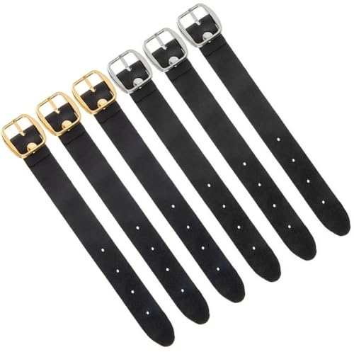 CALFOVERA 6 pz Fibbia per Cinghie da Kilt in Pelle PU, Estensione per Cinghia Nera Regolabile, Tradizionale Inglese, Cintura con Staffa Fairhaven, Estensione Gonna, Kilt da Uomo, Abbigliamento, V