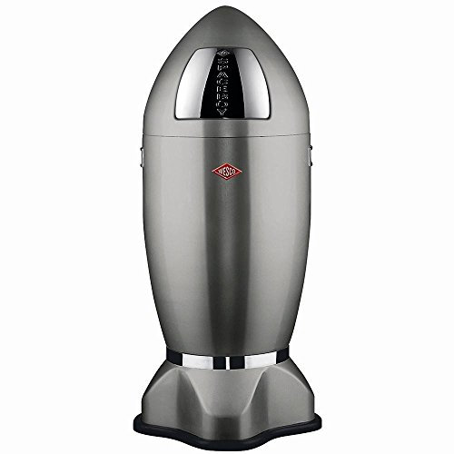 WESCO Abfalleimer Spaceboy XL Inhalt: 35 l, Farbe: neusilber