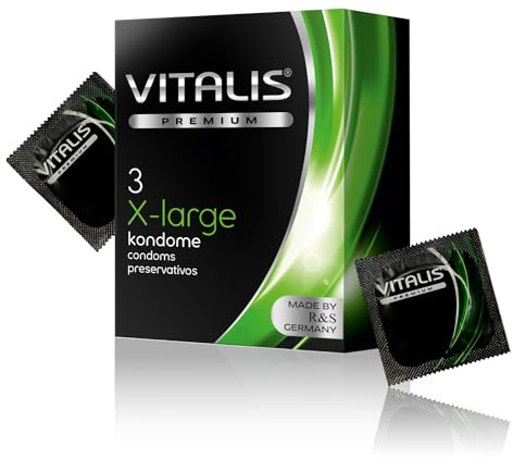 Vitalis Premium X-Large - 3 extra lange Kondome - sicherer Verkehr mit gut sitzenden Kondomen
