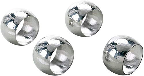 Eleganz, 1–1/2 Edelstahl Serviette Ring, Set von 4
