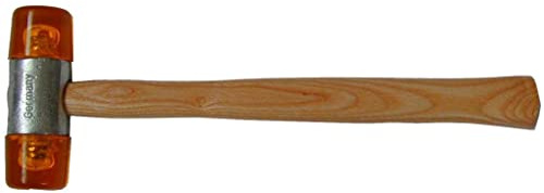 SW-Stahl 51102L Plastikhammer 35 mm mit Esche-Holzstiel I Hammer aus Plastik 390 g I Kunststoffhammer