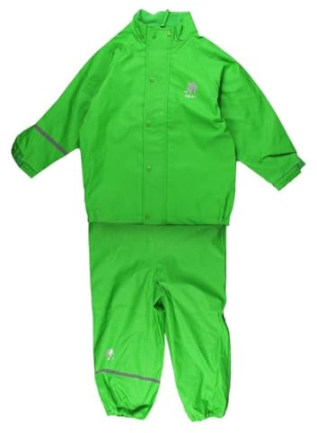 Celavi Jungen Zweiteiliger Regenanzug In Vielen Farben Regenjacke, Grün 923, 100 EU
