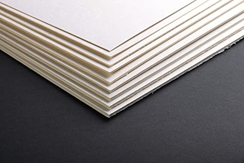 Clairefontaine 93968C Packung (mit 5 Holzkartons, 80 x 120 cm, 2 mm, 1100 g, ideal für Modellbau, leicht und glatt, 100% Zellulose) 5er Pack beige