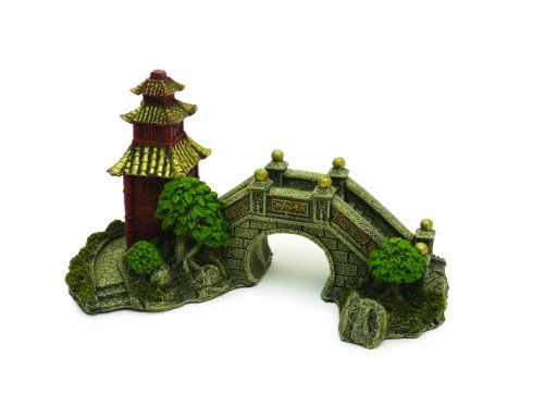 Rosewood Décoration pour Aquarium Pont de Jardin Japonais