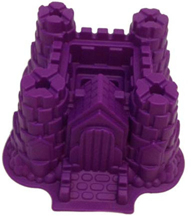 GMMH Moule à gâteau en silicone anti-adhésif en forme de château - Violet