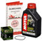 Motul 10W-40 Öl + HiFlo Ölfilter für Yamaha MT 125, 14-15, RE11 - Ölwechselset inkl. Motoröl, Filter, Dichtring