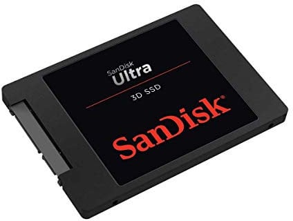 SanDisk Ultra 3D SSD 500 GB SSD interne SSD Festplatte (SSD intern 2,5 Zoll, stoßbeständig, 3D NAND-Technologie, n-Cache 2.0-Technologie, 560 MB/s Übertragungsraten) Schwarz