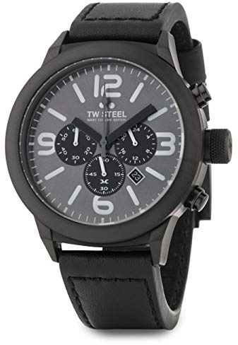 TW Steel Marc Coblen Edition Chrono mit Lederband 45 MM Grey Sunray/Black TWMC40