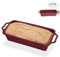 KeepingcooX 6,3 cm Tief Brot Kastenform mit Griffen, Stahl Rahmen Anti-Verformung, Antihaft Backformen, Lebensmittelqualität Silikon, hitzebeständig (446 ‰), Top-Qualität
