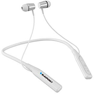 Blaupunkt - MP4670-112 - Ecouteurs magnétiques sans Fil - avec Aimant - Compatible Bluetooth - Blanc