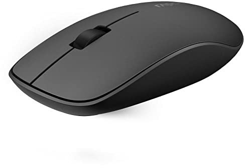 Rapoo M200 Silent kabellose Maus wireless Mouse 1300 DPI Sensor 12 Monate Batterielaufzeit leise Tasten ergonomisch für Links- und Rechtshänder PC & Mac - schwarz