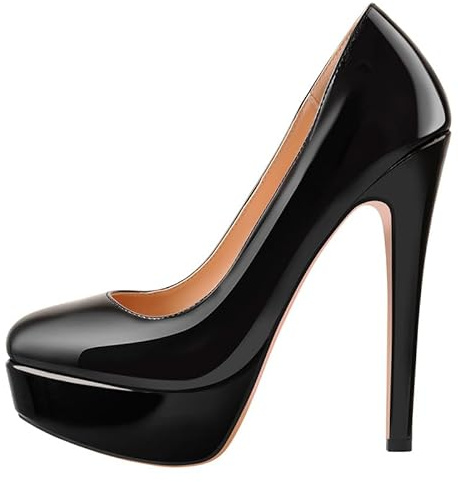 MissHeel Décolleté con tacco alto, tacchi a spillo, tacchi a spillo, Nero , 36 EU