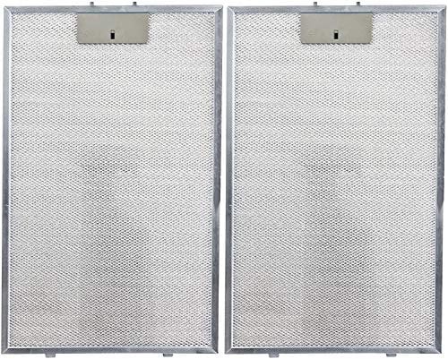 SPARES2GO Grease Filter Metal Mesh compatible with Howdens Lamona LAM2501 Cooker Hood Extractor Vent (460 x 260mm, Pack of 2)