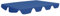 vidaXL Replacement Canopy for Garden Swing - Waterproof PVC Coated Blue Polyester Fabric for Outdoor Patio/Gazebo - 150x110 cm