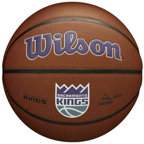 Wilson Unisex-Adult NBA Team Composite Basketball, Sacramento Kings, 7