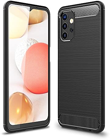 CoverKingz Handyhülle für Samsung Galaxy A32 5G - Silikon Handy Hülle im Carbon Design - Soft Case Phone Cover Schwarz