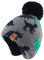 XIAOHAWANG Baby Strickmütze Winter Babymütze Junge Warme Kindermütze Junge Beanie Mütze Dicke Wintermütze für Herbst,Winter(Grau Dinosaurier Hut, 2-4Jahren)