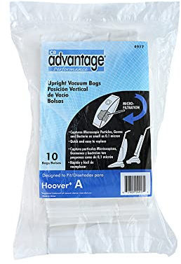Advantage Hoover A Replacement Upright Vacuum Bags (10 Bags)