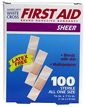 Dukal Sheer Adhesive Bandages 3/8 x 1-1/2 (Box of 100)
