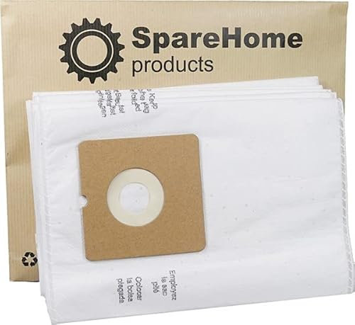 SpareHome® 10 Bolsas para Aspirador + 2 Filtros recortables compatibles con aspirador Taurus: | Auris 2000 | Auris 2200 | Auris Ionic 2200 | Auris 2290 |