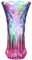 BESPORTBLE Glass Vase, 9.4 inch Decorative Crystal Glass Colorful Flower Vase for Flowers Floral Arrangement for Centerpieces Living Room, Kitchen, Office, Wedding