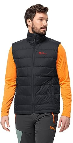 Jack Wolfskin Herren Ather Down Weste Weste – Phantom – XXL