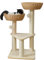 SHENGOCASE Modern Cat Tree Tower for Large Cat with Handwoven Paper Rope Basket Beds, Cat Window Perch, Rattan Wicker Cat Tree (2 Baskets)