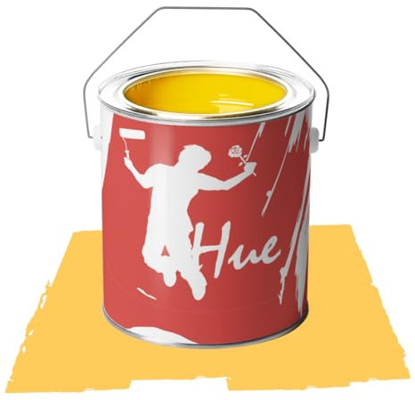 VERNICE HUE Pintura acrílica lavable interior ecológica colores tamaño 2,5 L mostaza