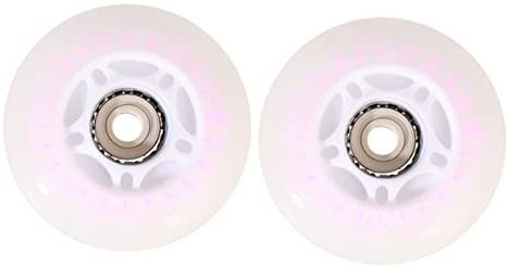 Happyyami 2st Rollschuhzubehör Räder Beleuchten Inline-Skate-räder Räder Für Schlittschuhe Blinkende Schlittschuhräder Leuchtende Leuchträder Pu-schlittschuhräder Scheinen Rollschuhe