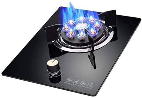 Cuisinière - Gaziniere Gaz Four Gaz Bouteille, Brûleur De Poêle En Verre Trempé, Cuisinière À Gaz Domestique Pratique, Cuisinière À Gaz Avec Protection Contre Les Flammes (Size : LPG)