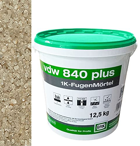 vdw Plasterfugenmörtel (vdw 840 plus 1K - 12,5kg in Natur)