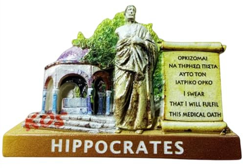 Hippocrates Kos Greece Fridge Magnet Travel Souvenir Kitchen Refrigerator Decoration Hand Painted Resin Craft