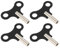 SG Store 4 Piezas Llave de Cuerda de Reloj Herramienta de Reparación de Reloj de Agujero Cuadrado de 4,5 Mm Herramienta Compatible con Ridgeway Compatible con Howard Miller