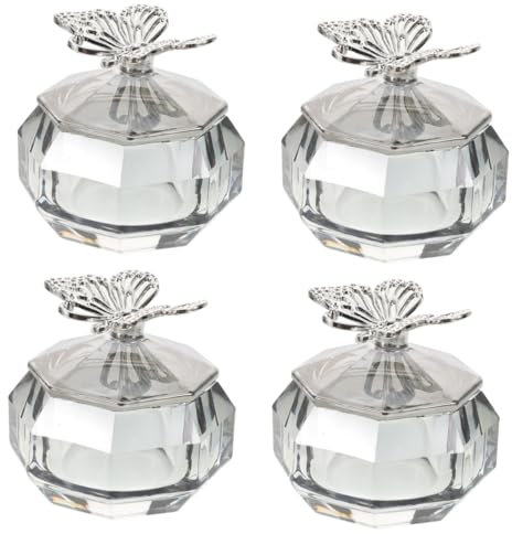 Healeved 4pièces à Remplaçable Avec Couvercle Bol Décoratif Pour Art Et Soins Manucure Pour Mélanger Et