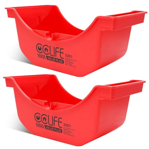 CCLIFE Recogedor de Aceite para Camiones 2,5L, 2 Piezas con Canal de Vaciado Lateral, Recipiente Portátil para Cambio de Aceite
