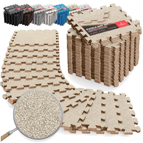 Schutzmatten Bodenschutzmatte Set Sportmatte Gymnastikmatte Puzzlematte: Puzzle Sportgeräte Matte Fitnessmatte Turnmatte Unterlegmatte Bodenmatte Sport Mat Trainingsmatte Gummimatte Yogamatte Fitness