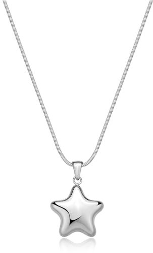 S'Agapõ Collana Donna, Collana Girocollo in Acciaio con Simbolo Stella | Collezione Stellar - SSE17